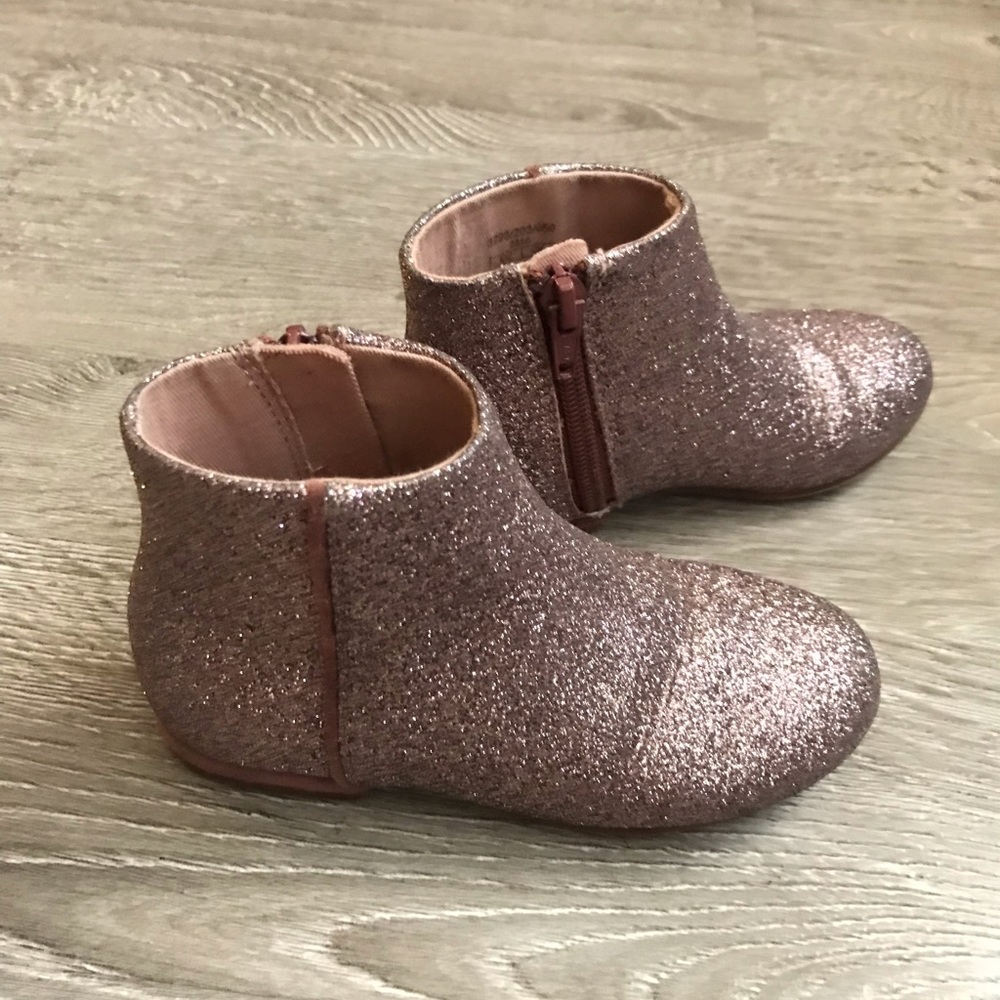 Zara Girls Glitter Ankle Booties size Toddler US 9